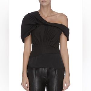 3.1 Phillip Lim Black Side Shoulder top